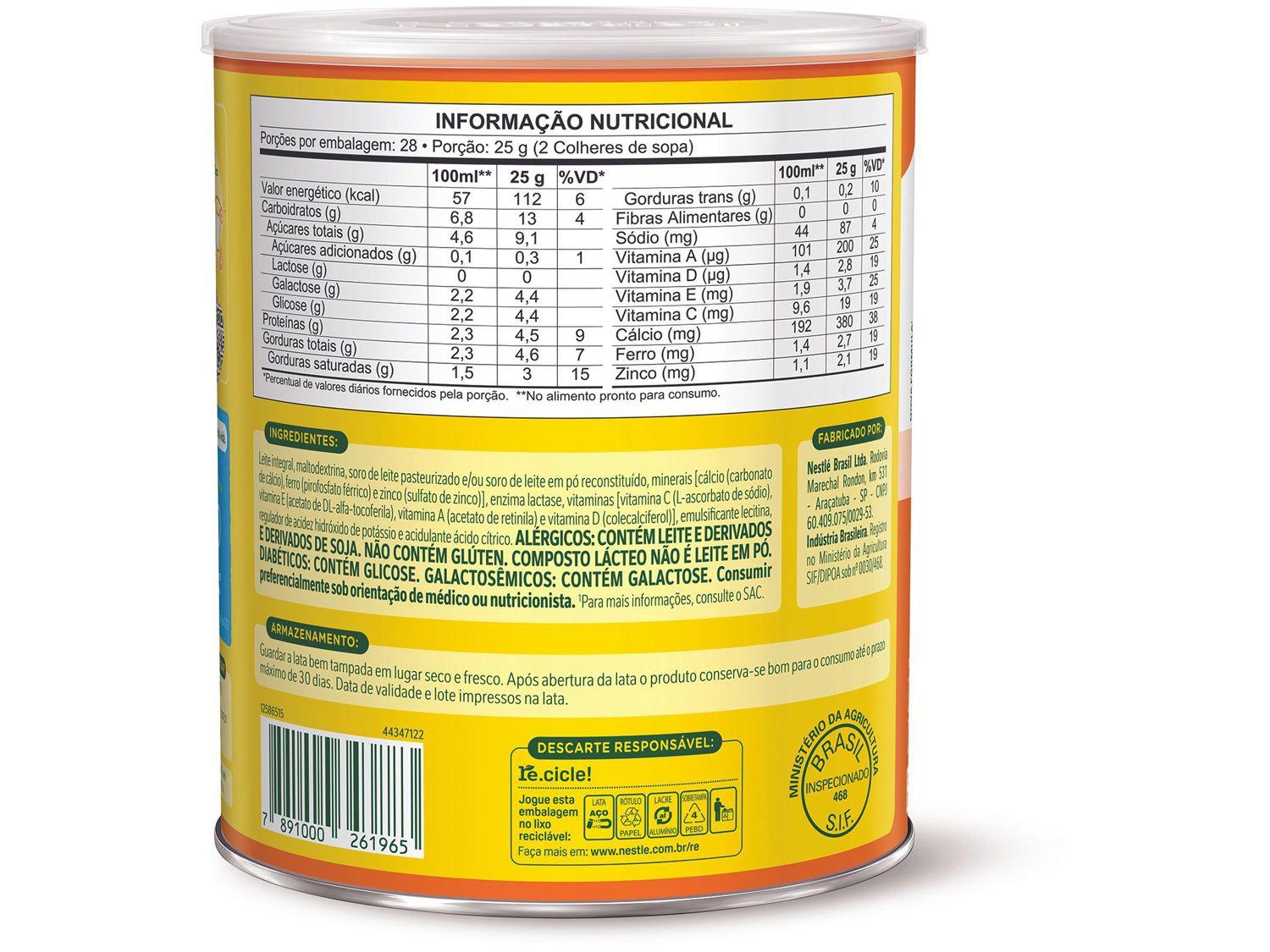 Composto Lácteo Ninho Forti+ Zero Lactose 700g