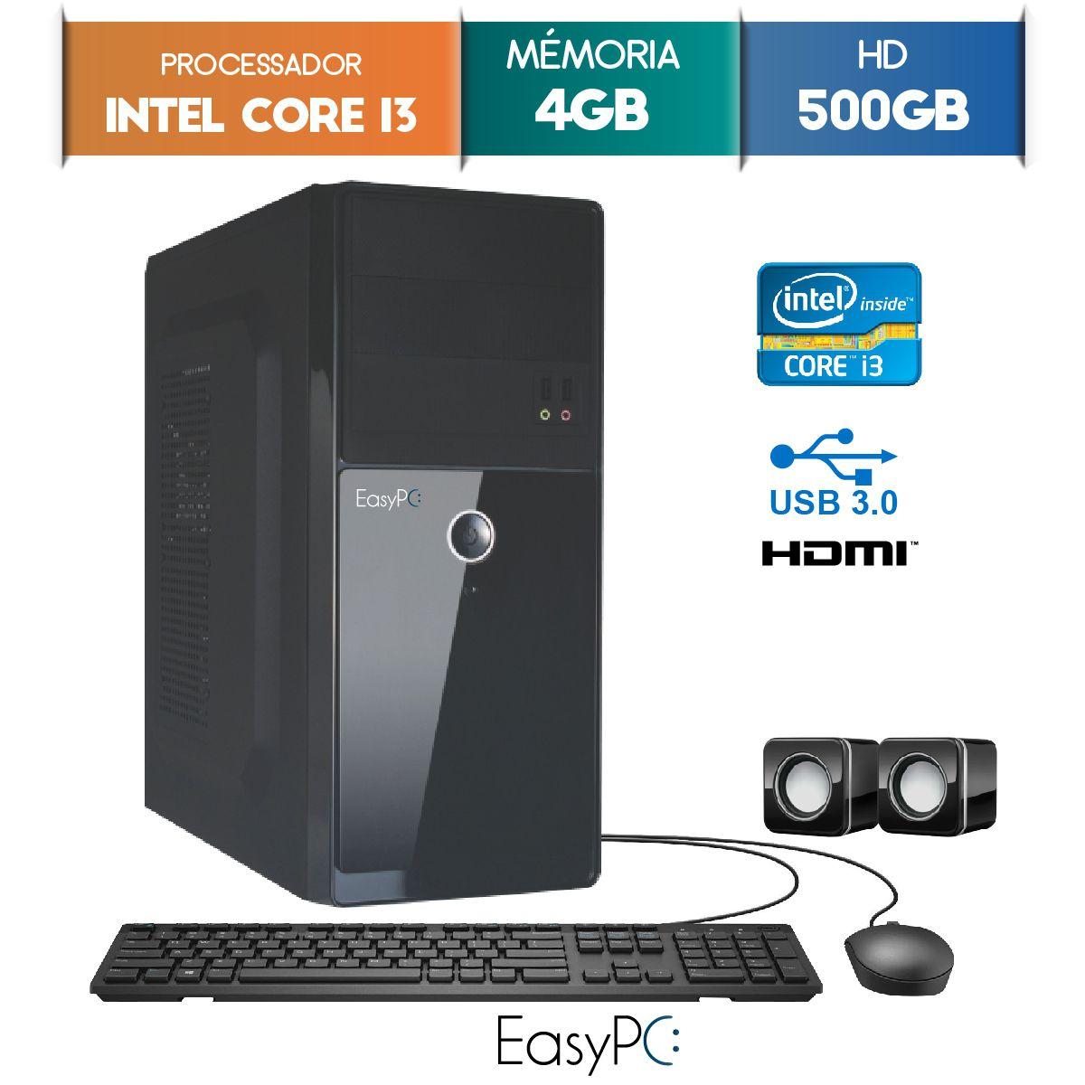 Computador EasyPC Intel Ci3 4GB 500HD