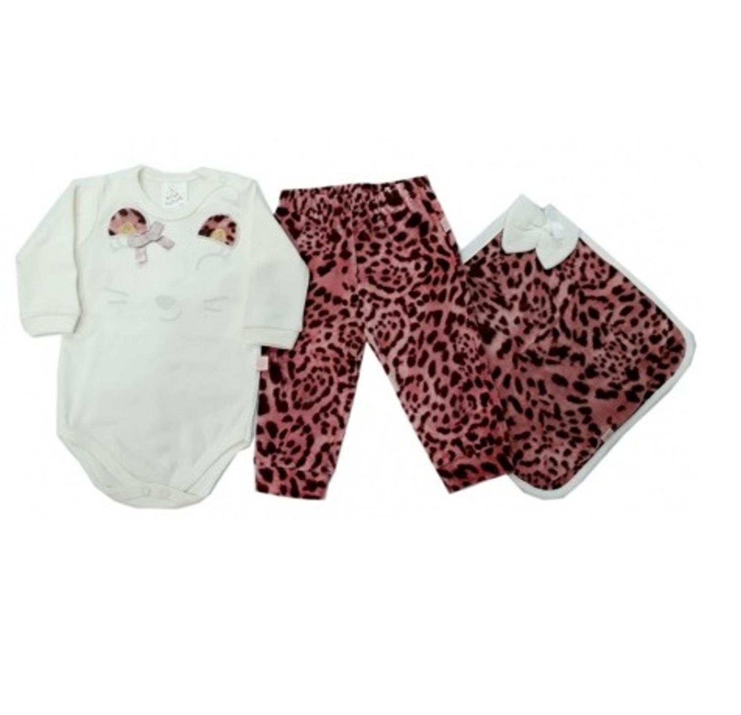 Conj Body M L Est Calca Plush C Punho Naninha Bicho Molhado Tam Xg Cor Cr Fel Ro Ref 6023k Moda Infantil Magazine Luiza