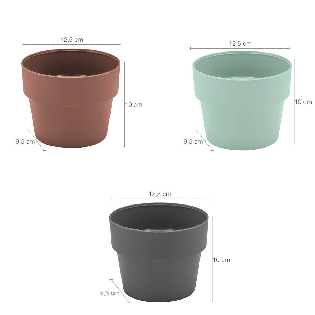 Conjunto 3 Vasos De Flores Para Sala Vaso De Flor Pequeno Chumbo Verde  Terracota - Ou - Vasos para plantas - Magazine Luiza
