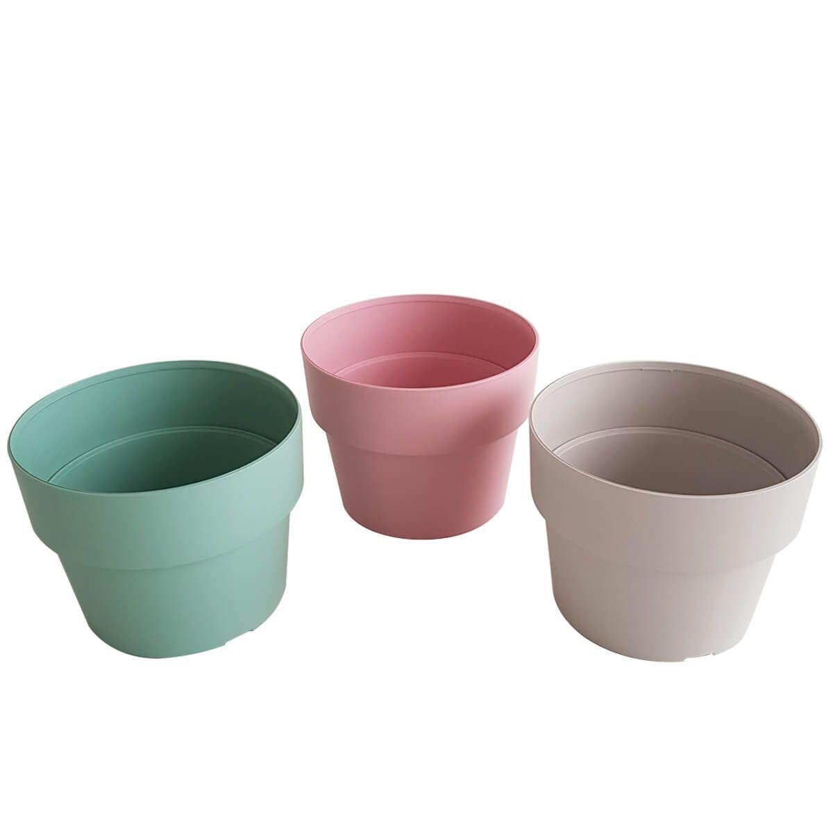Conjunto 3 Vasos De Flores Para Sala Vaso De Flor Pequeno Rosa Bege Verde -  Ou - Vasos para plantas - Magazine Luiza