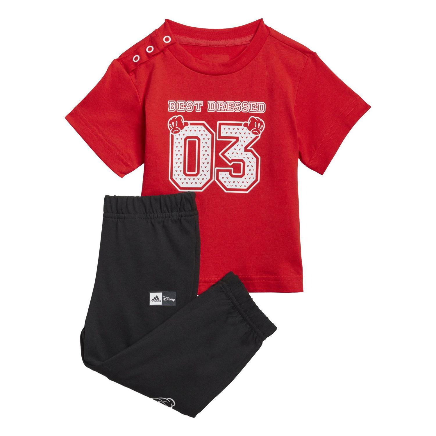 conjunto adidas vermelho infantil
