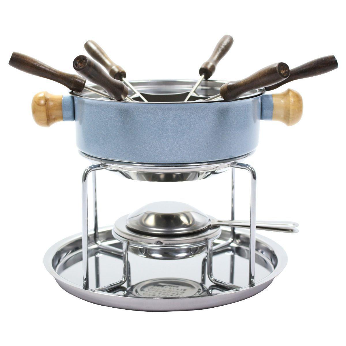 Conjunto Aparelho Para Fondue Aço Inox Colorido Wp Connect Aparelho