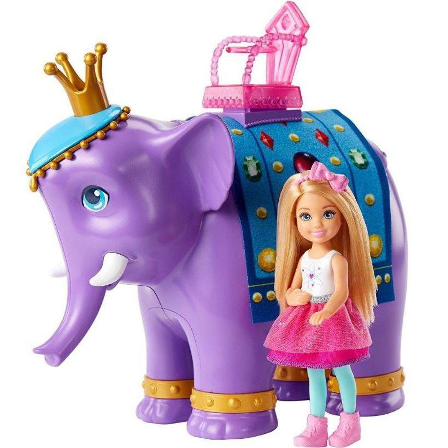 Trend bal Neuken Conjunto Barbie Chelsea E o Rei Elefante - FPL83 - Mattel - Boneca Barbie -  Magazine Luiza