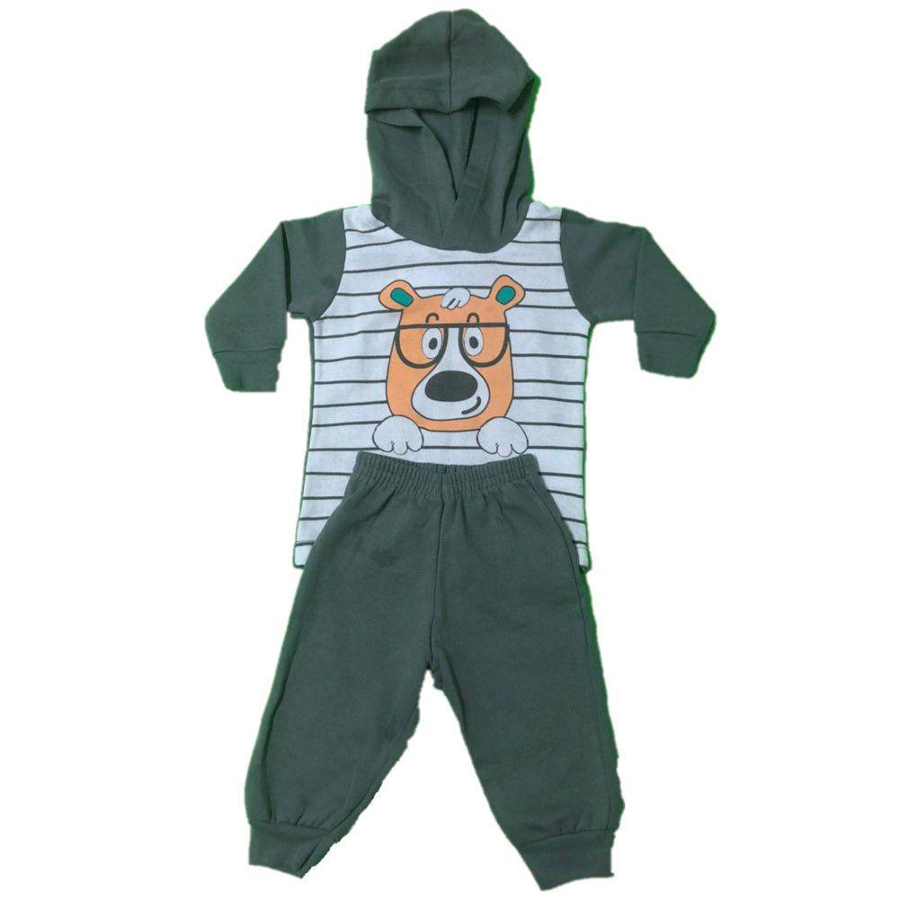 pijama moletom com capuz