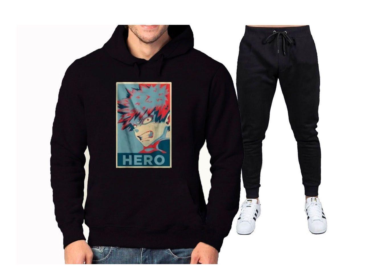 deku hero moletom com capuz
