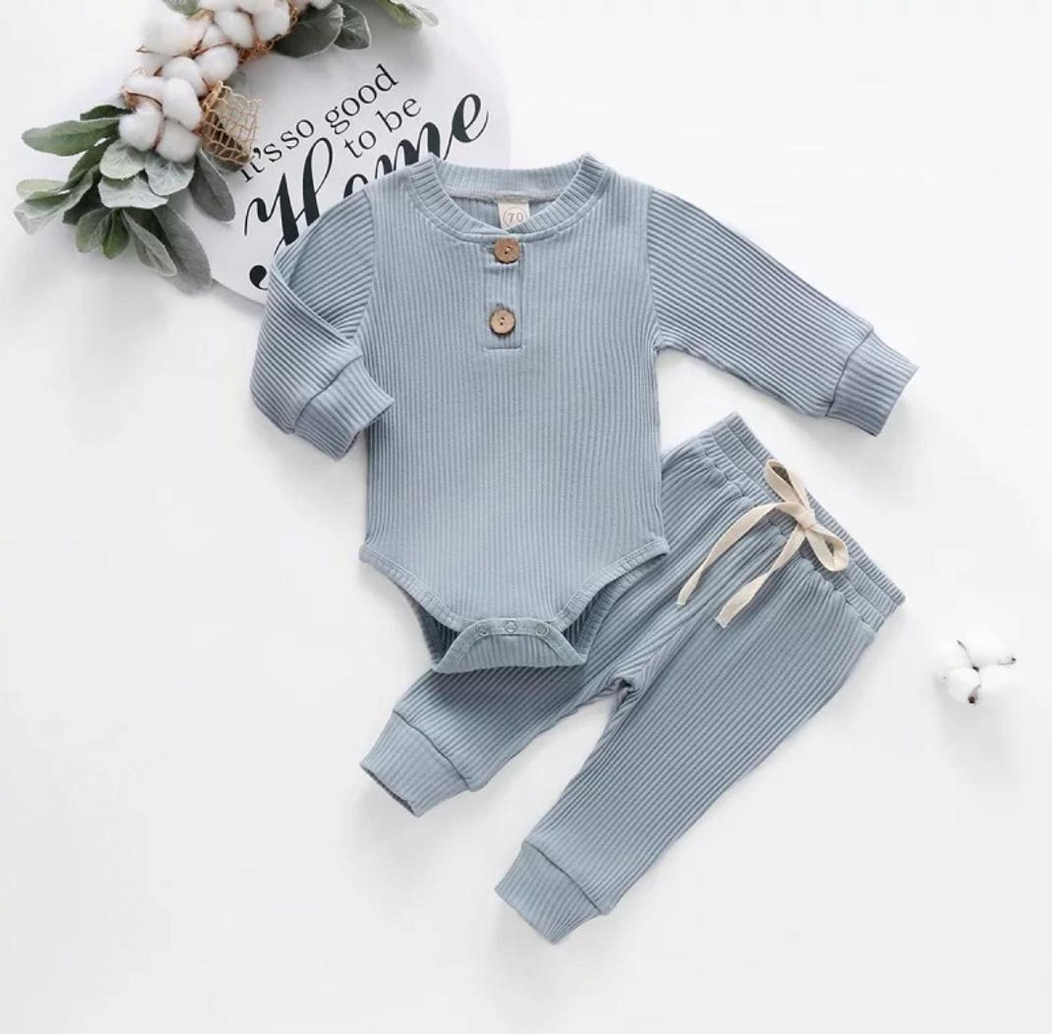 Conjunto Body E Calca Manga Longa Frio Moderninho Azul Bebe Tamanho M 3 A 6 Meses Ternure Conjuntos De Bebes Magazine Luiza