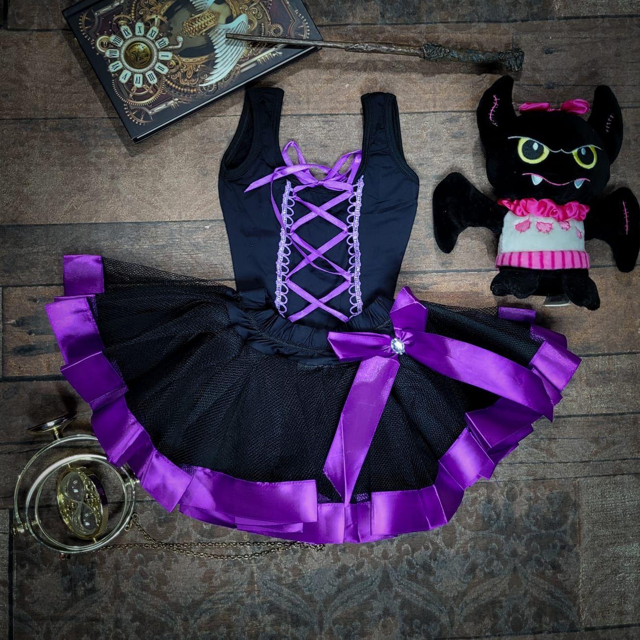 Conjunto Body e Saia de Tule Adulto Feminino Fantasia Carnaval