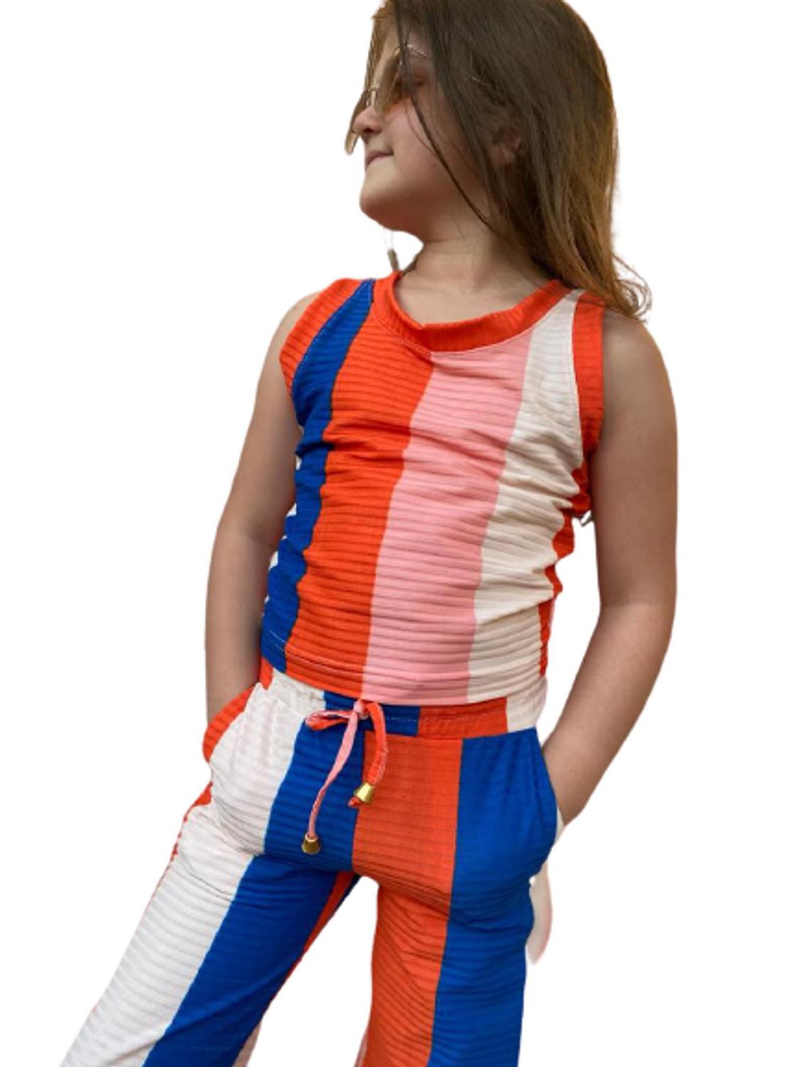 mocinha Conjunto Calça e Blusa moda menina criança Verão meia estação Mocinha  Adolescente Infantil Jovem - Malina Kids - Conjunto Infantil - Magazine  Luiza