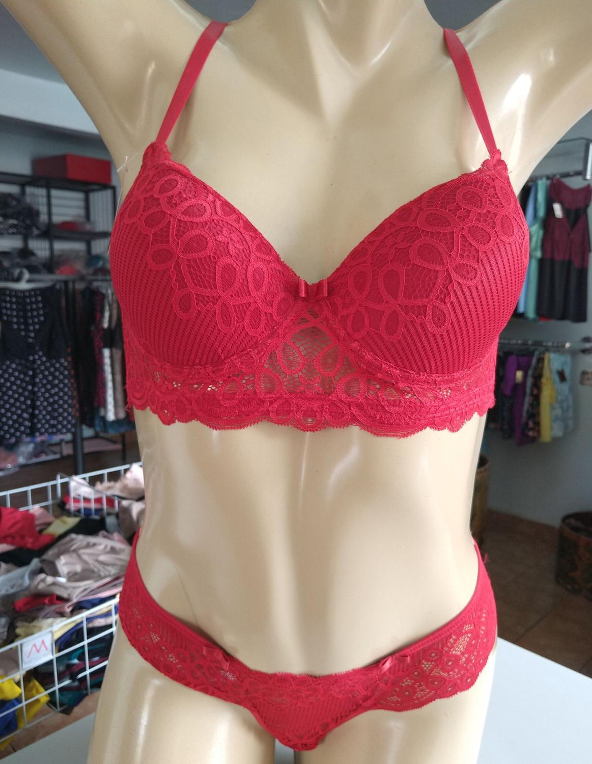 Conjunto calcinha e sutiã microfibra delicado na cor vermelho pimenta  tamanho M Hed Lingerie - Conjunto de Lingerie - Magazine Luiza