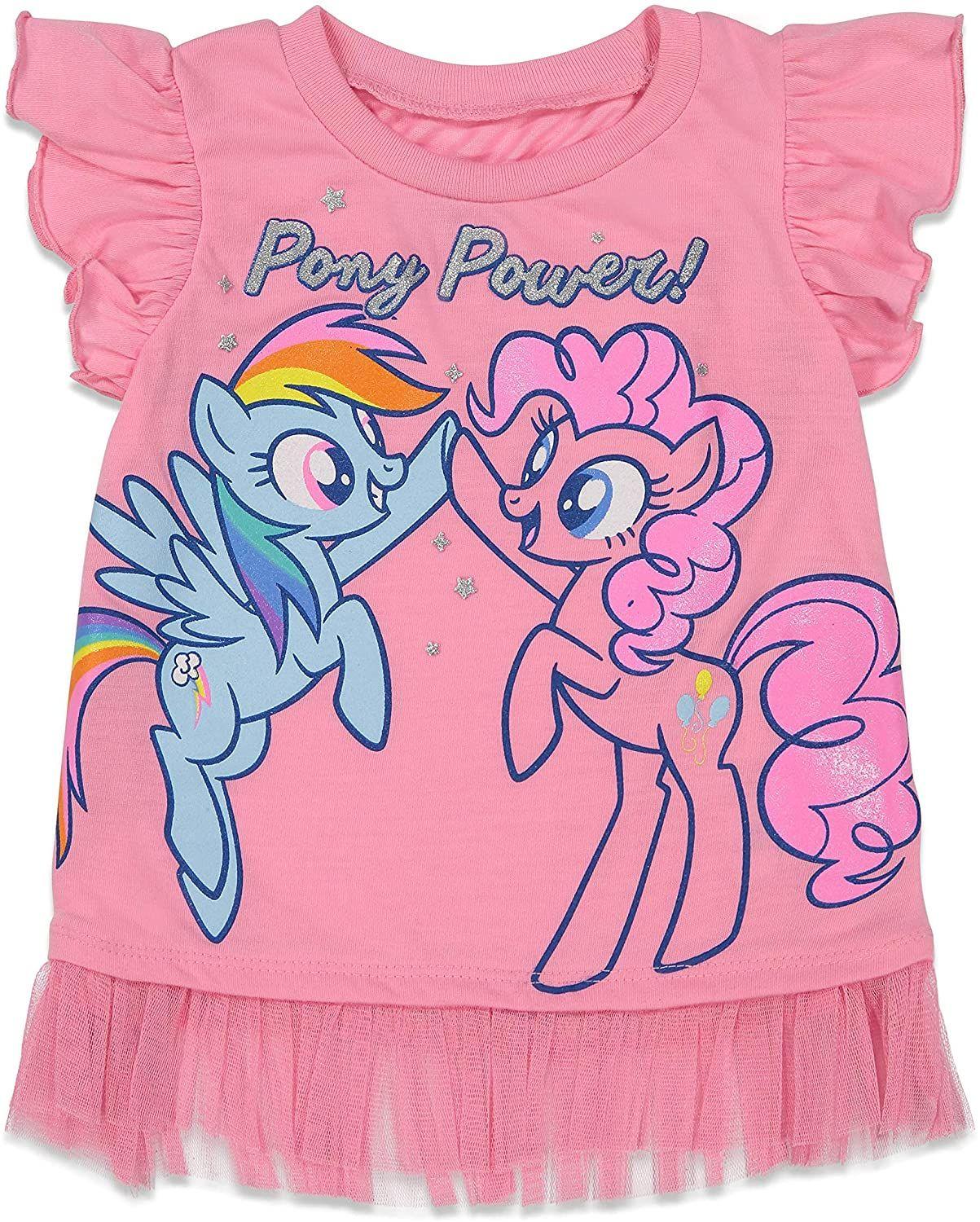 Conjunto Camiseta Manga Curta e Shorts de Bicicleta para Meninas de My Little Pony Outros Moda e Acessorios Magazine Luiza