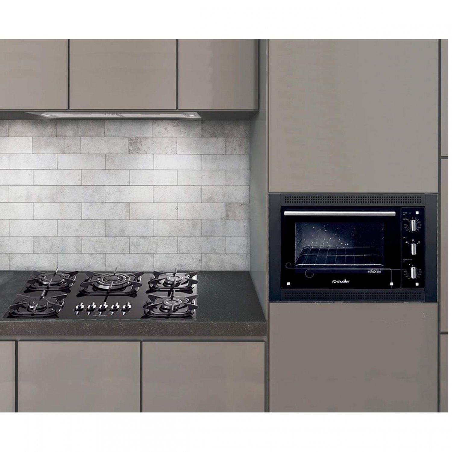 Conjunto Cozinha com Forno Elétrico de Embutir e Cooktop Gourmet 5