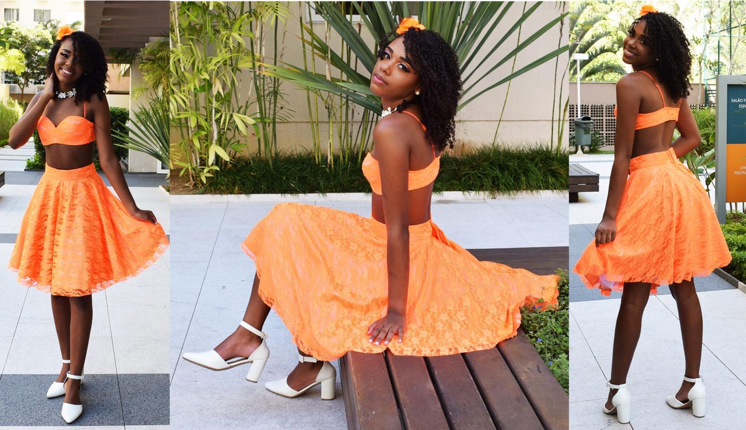 10 vestidos com top cropped para a festa de 15 anos