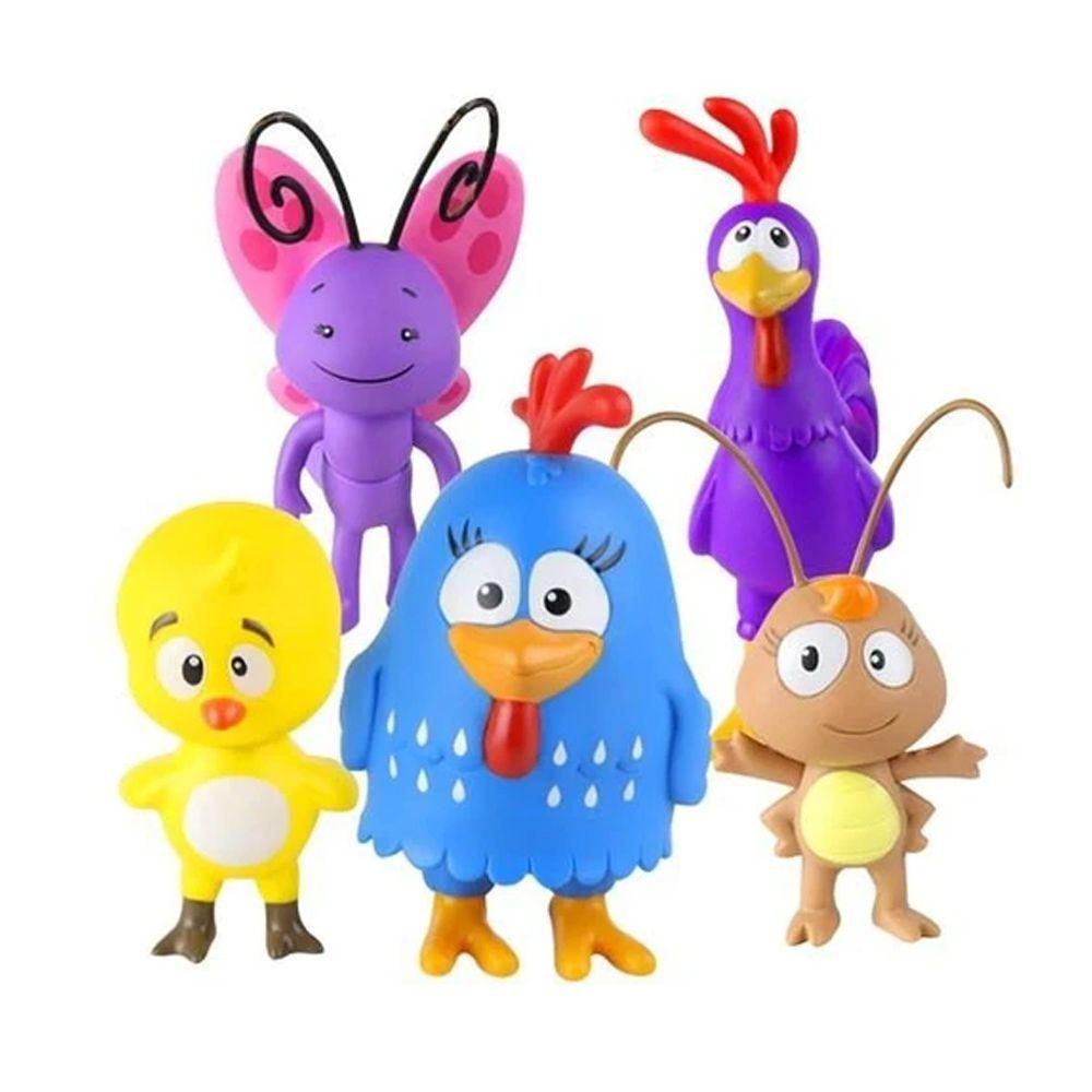 Conjunto de Bonecos Galinha Pintadinha 5 Personagens - DTC - Bonecos ...