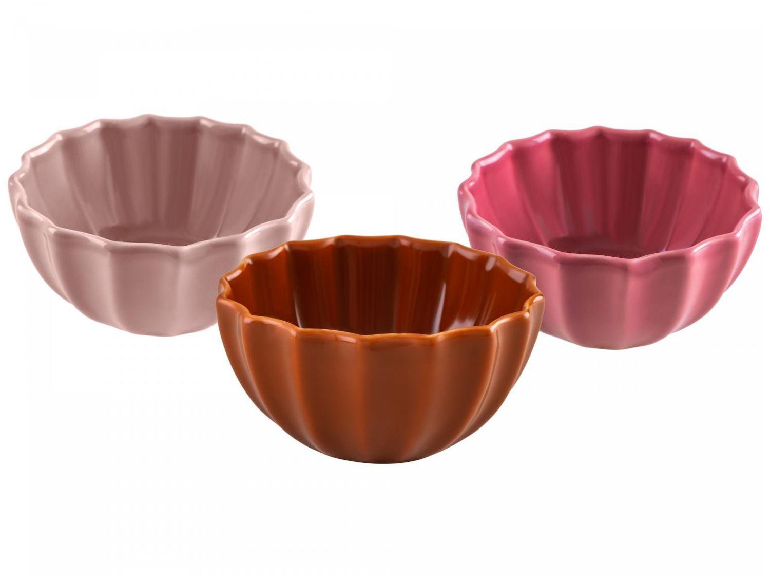 Conjunto de Bowls de Cerâmica Scalla 420ml 3 Peças