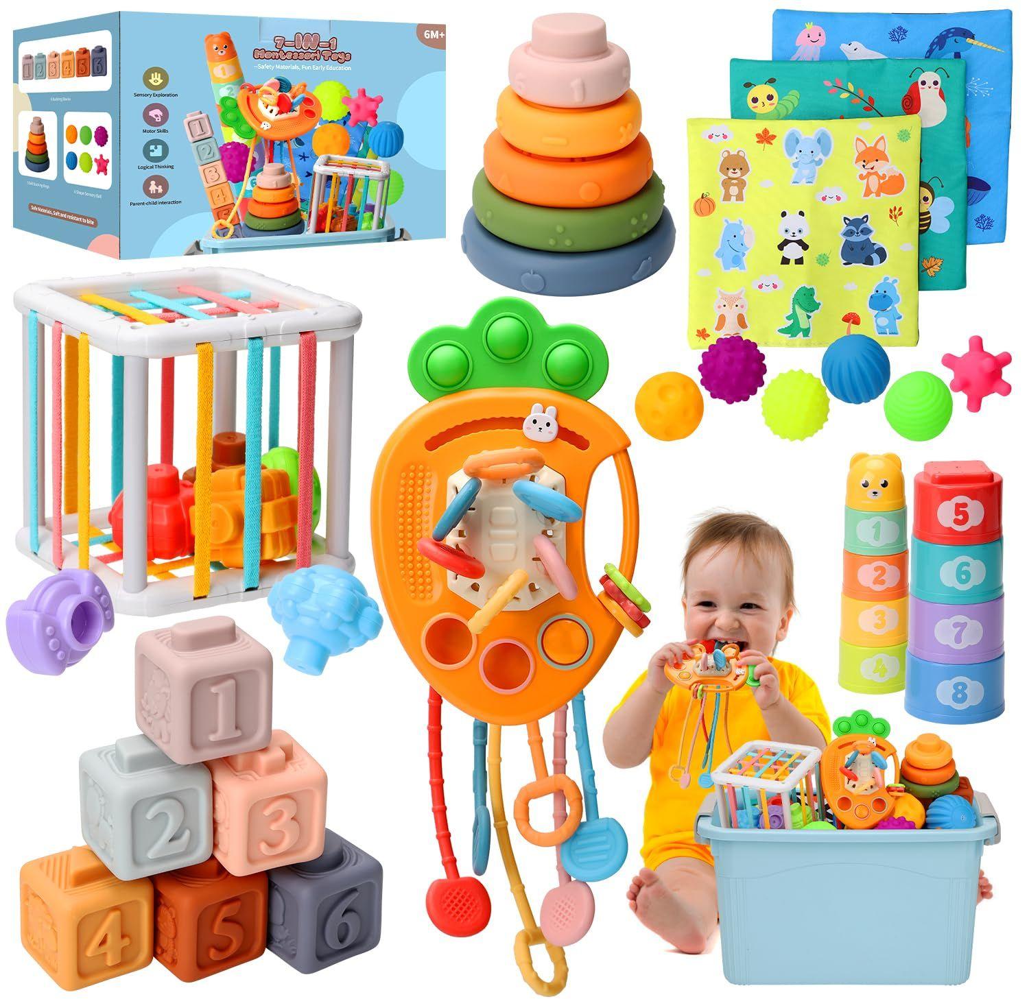 Conjunto de Brinquedos Montessori em Wattne (6 a 12 Meses