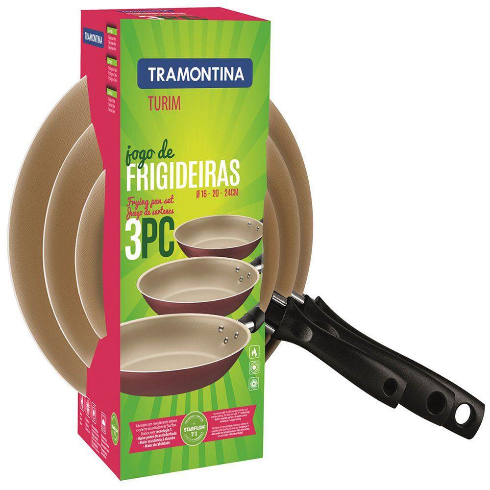 Conjunto de Frigideira Tramontina Turim 3 Peças - 20198761 - Tramontina