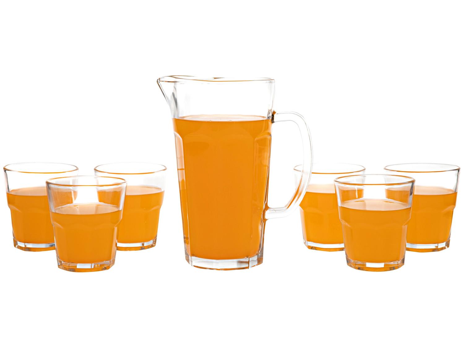 Conjunto de Jarra 1L e Copos 300ml de Vidro Haus