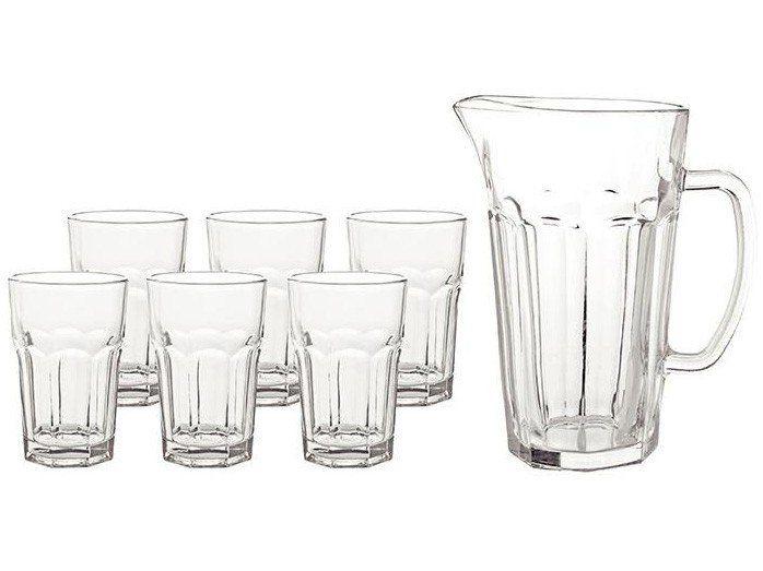 Conjunto de Jarra 1L e Copos 300ml de Vidro