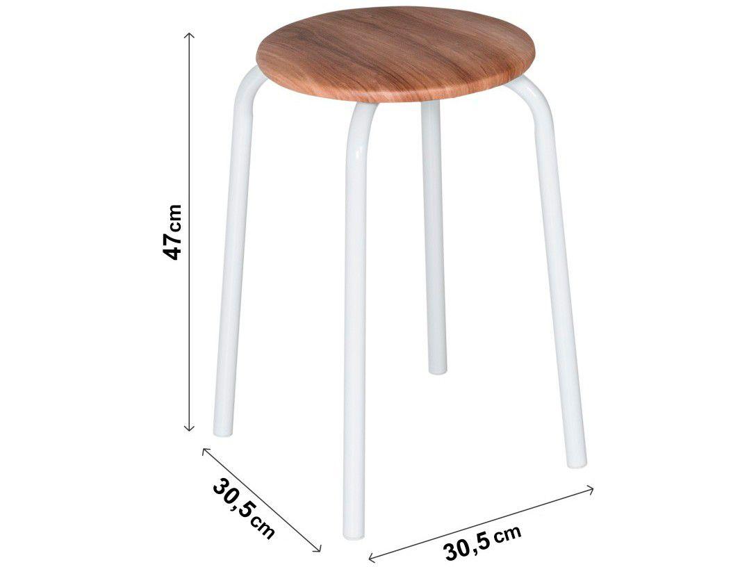 Conjunto de Mesa Dobrável com 4 Banquetas