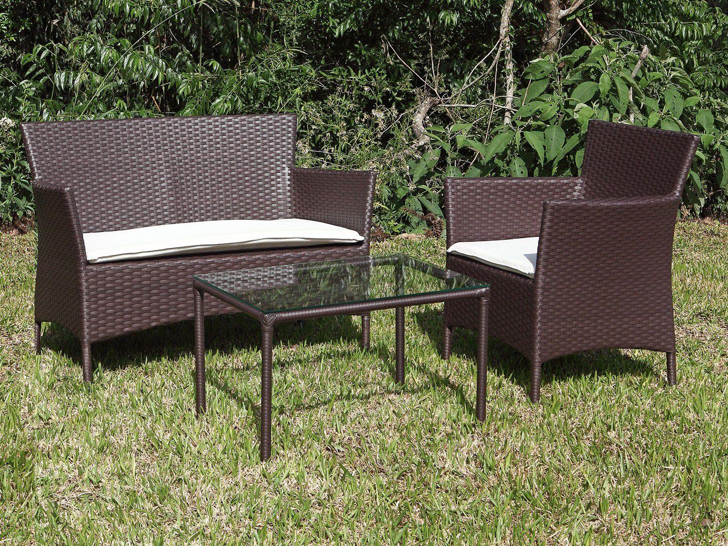 Conjunto de Mesa para Jardim com 2 Cadeiras Alegro Móveis
