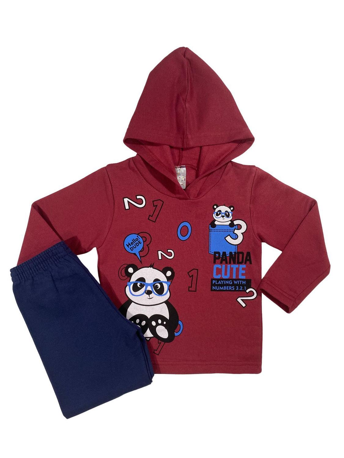 cute panda moletom com capuzs