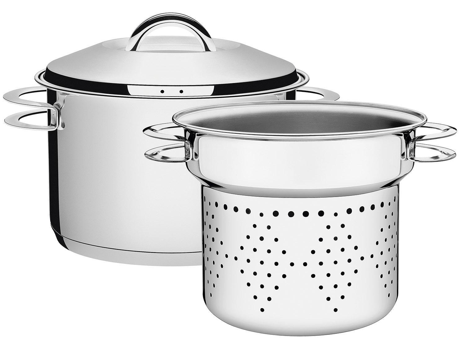 Conjunto de Panelas Tramontina Solar 65500400 Inox 2 Peças Fundo Triplo