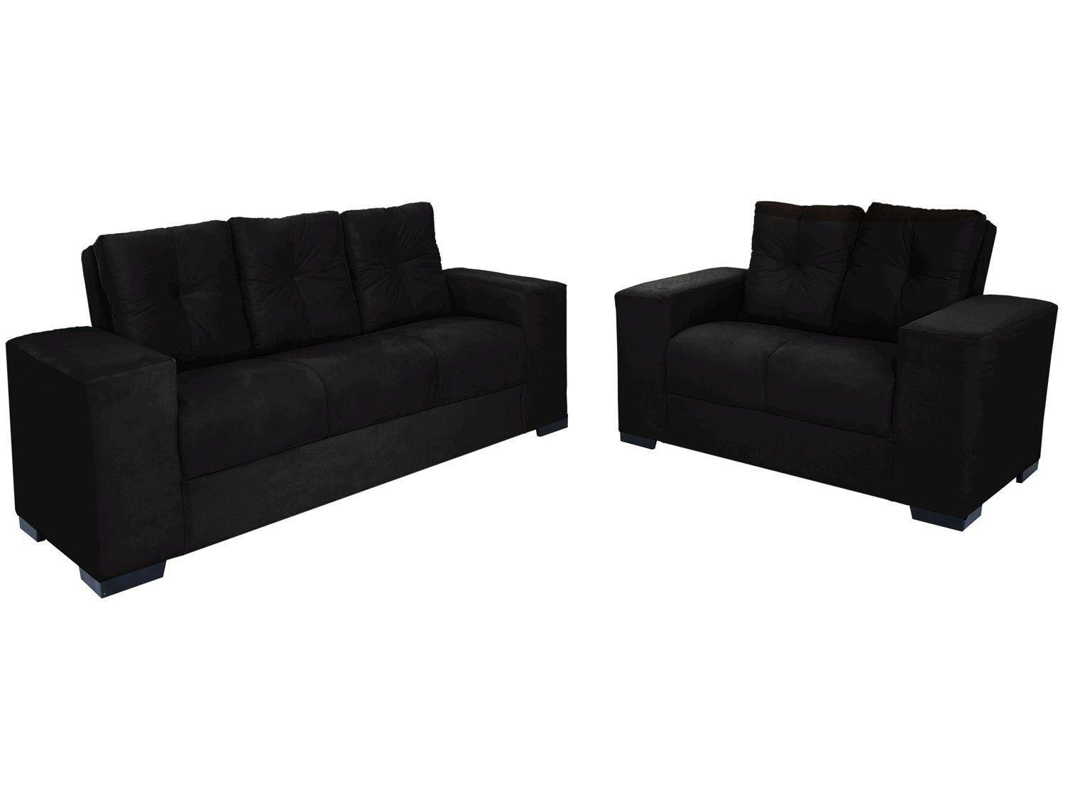 Conjunto de Sofás 2 e 3 Lugares Bogotá JW Estofados Conjunto de