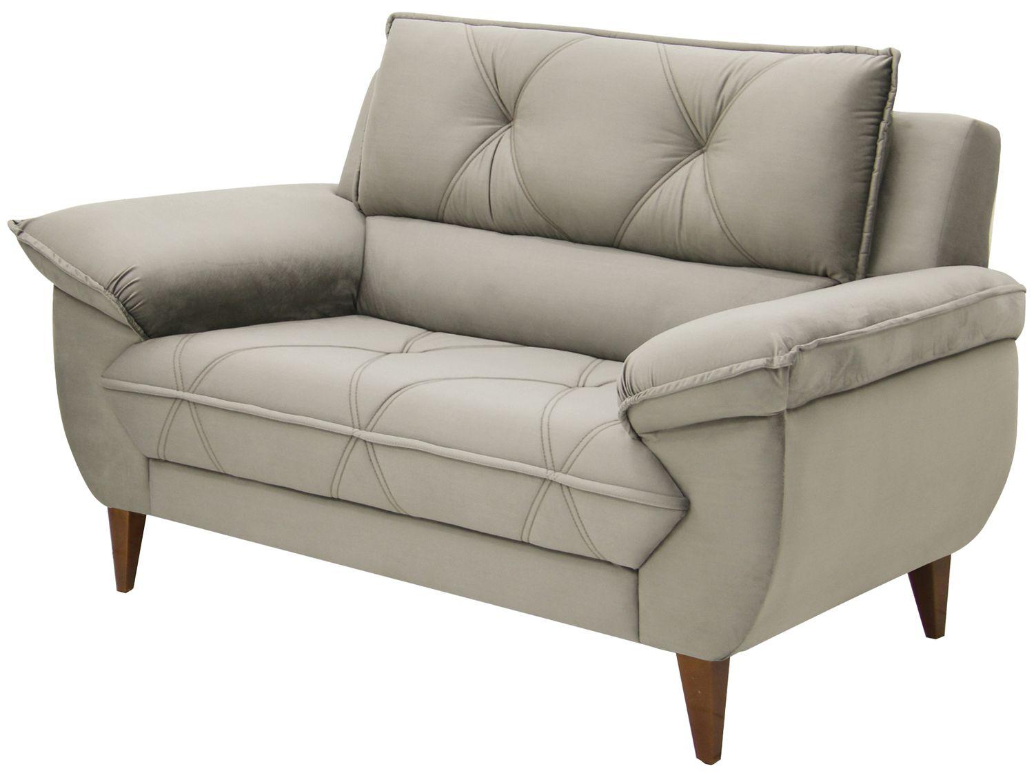 Conjunto de Sofás 2 e 3 Lugares Malbec Linoforte