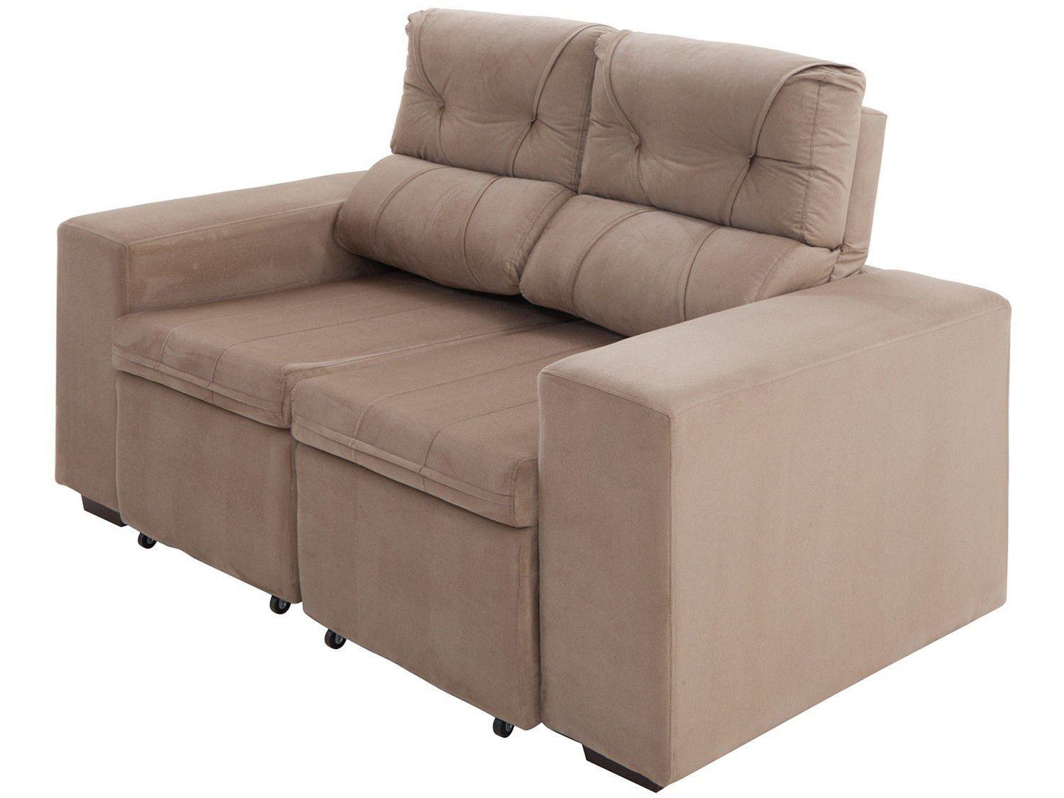 Conjunto de Sofás 2 e 3 Lugares Retrátil e