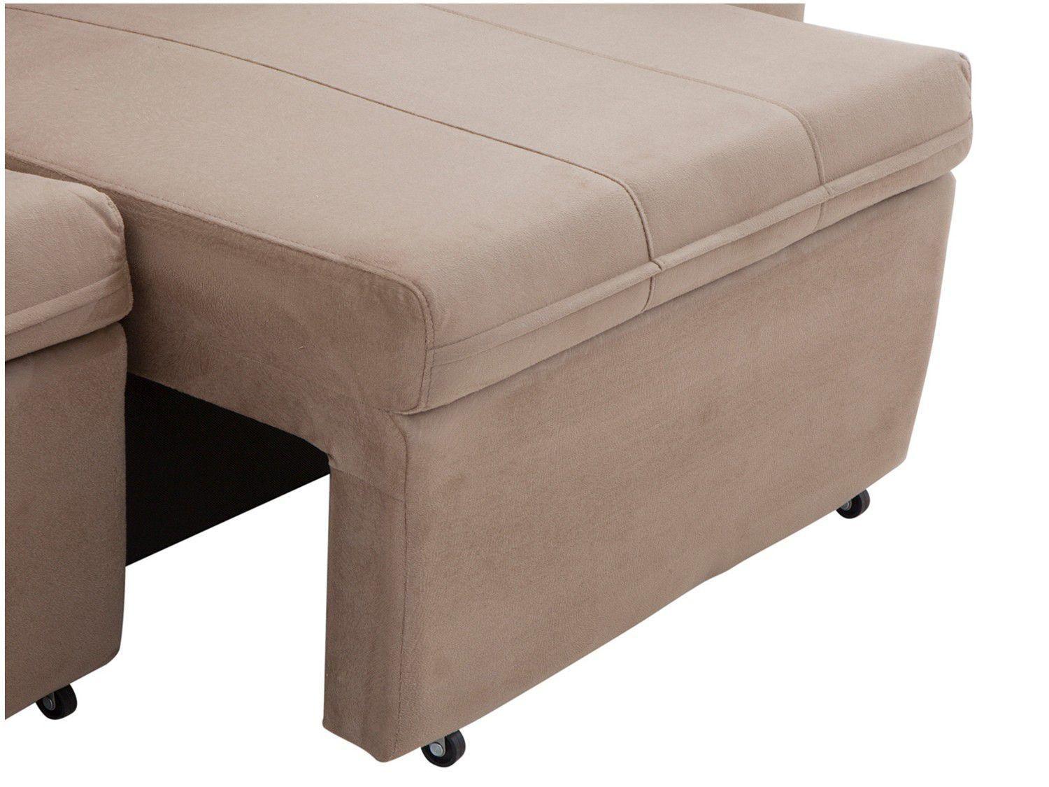 Conjunto de Sofás 2 e 3 Lugares Retrátil e
