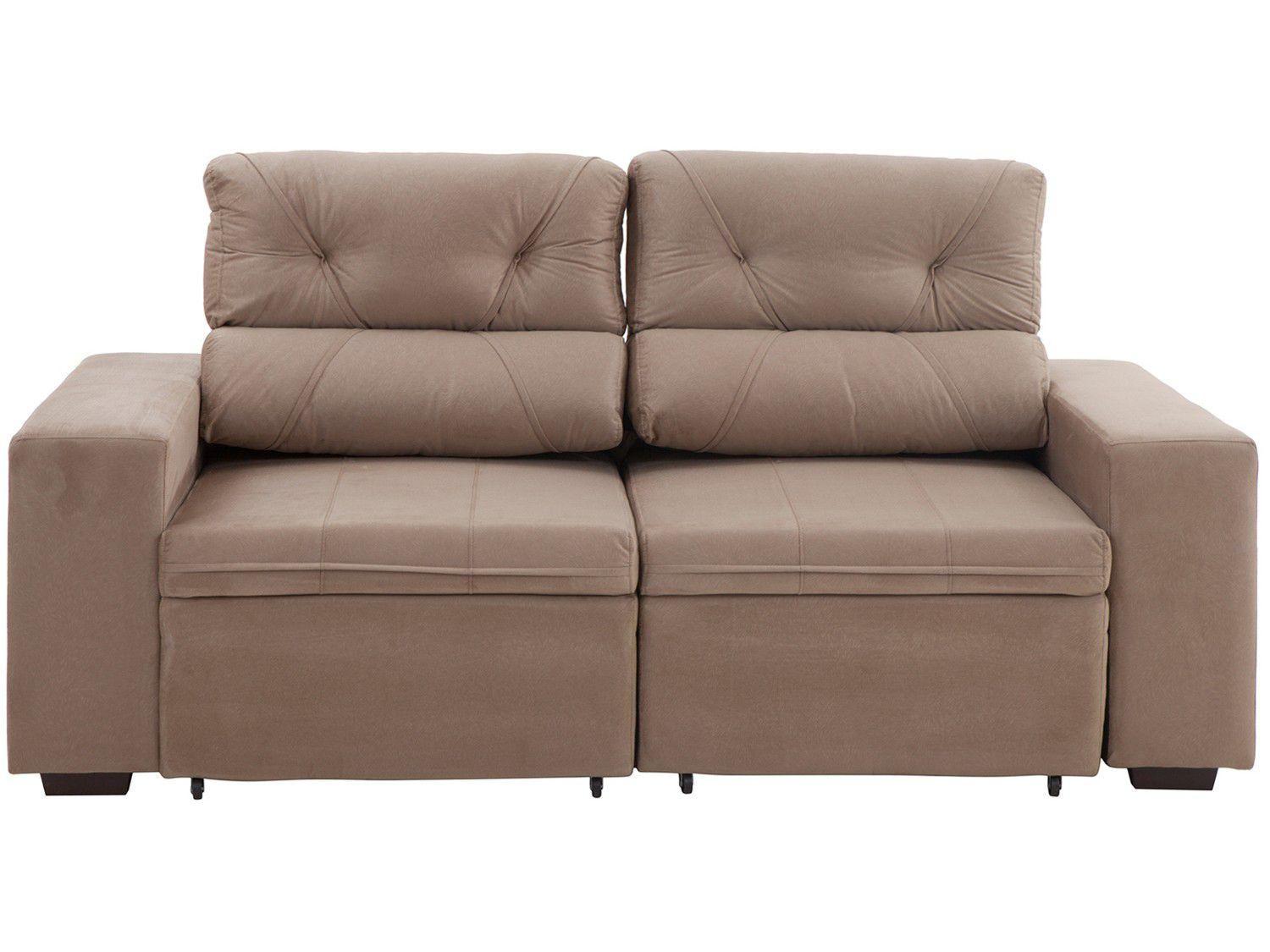Conjunto de Sofás 2 e 3 Lugares Retrátil e