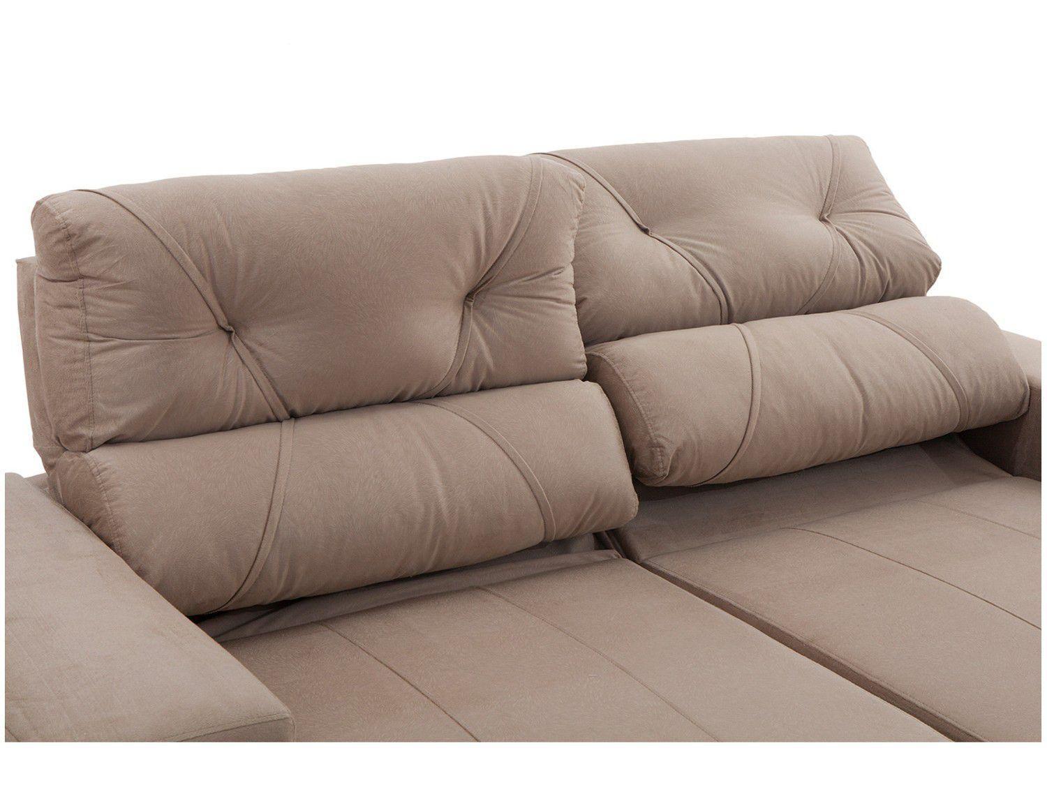 Conjunto de Sofás 2 e 3 Lugares Retrátil e