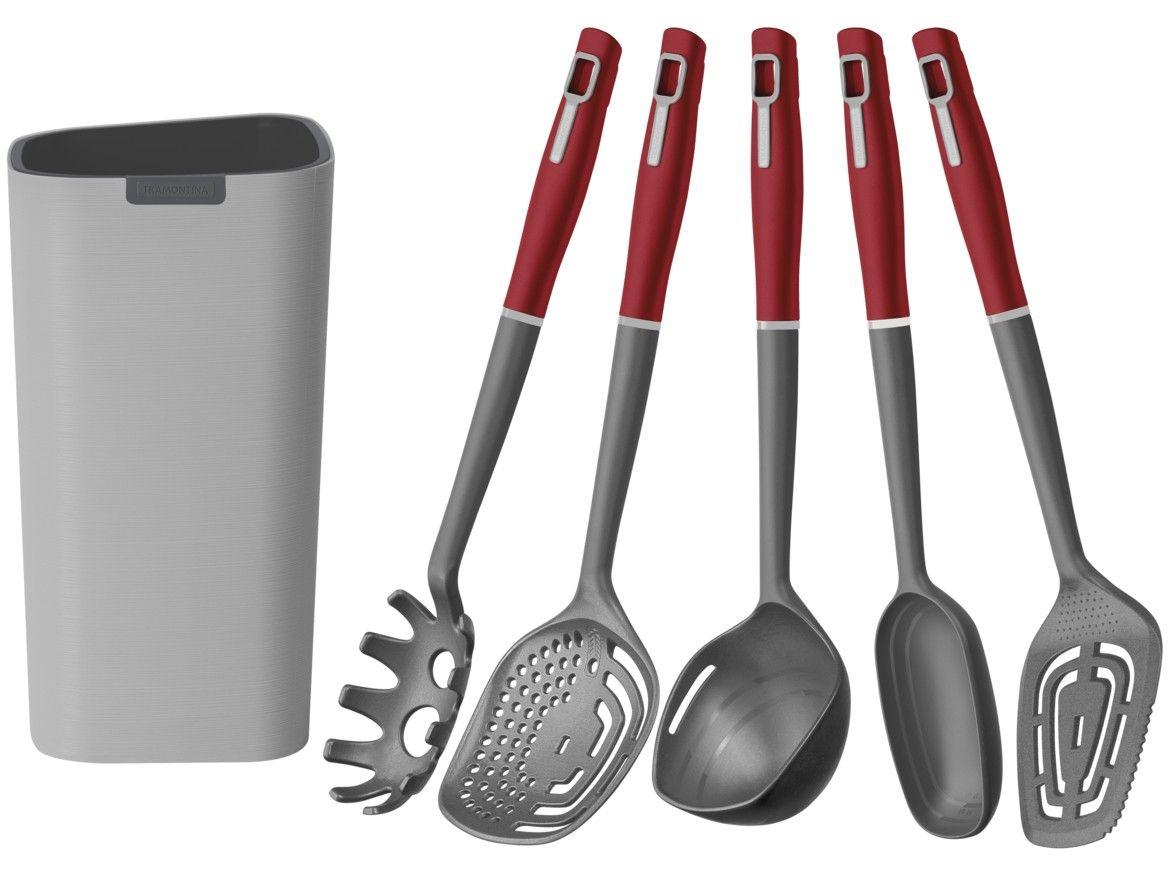 Conjunto de Utensílios de Nylon e Polipropileno