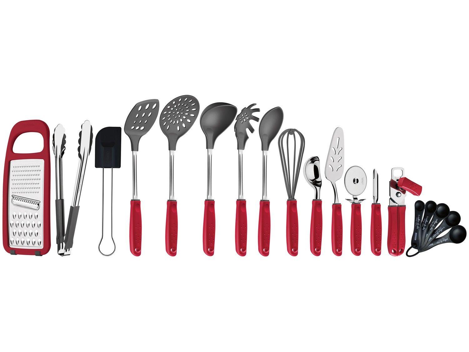 Conjunto de Utensílios Tramontina Inox Utilitá