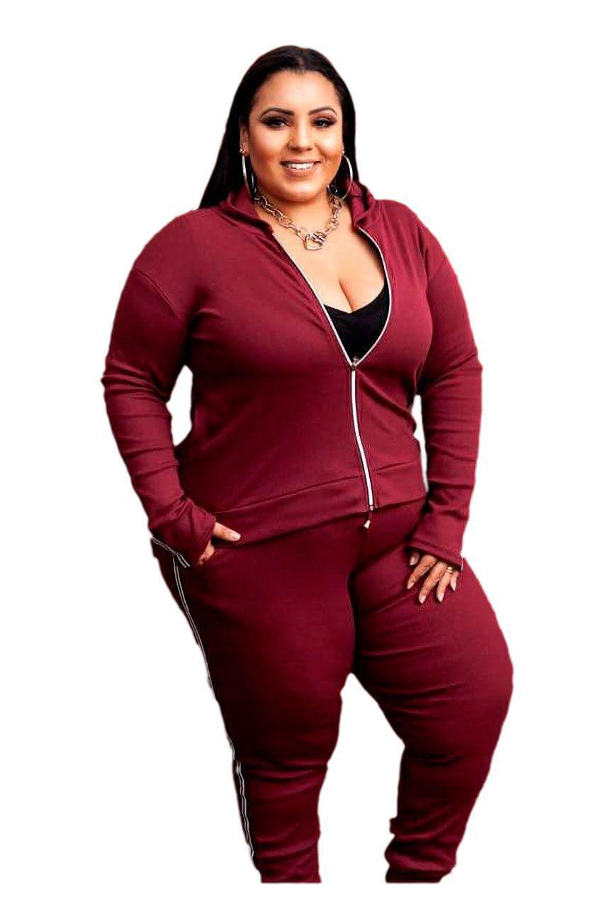 conjunto ribana plus size