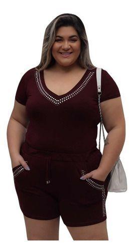 short alfaiataria cintura alta plus size