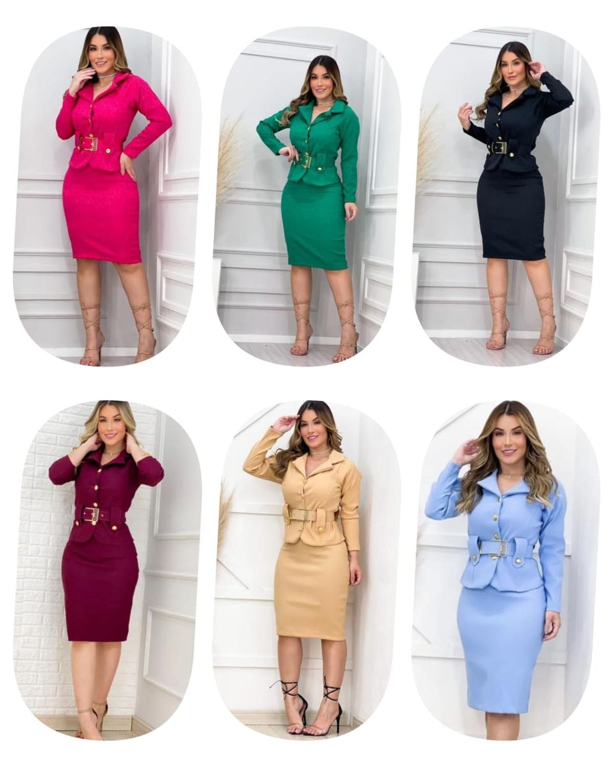 vestido social vestido terninho