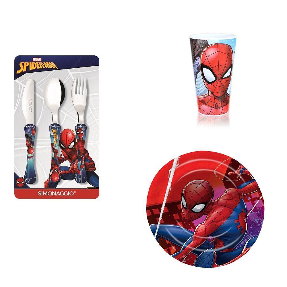 Conjunto Homem Aranha Spiderman - Inicio - Oficial - Utensilios do Chef -  Kit Refeição Infantil - Magazine Luiza