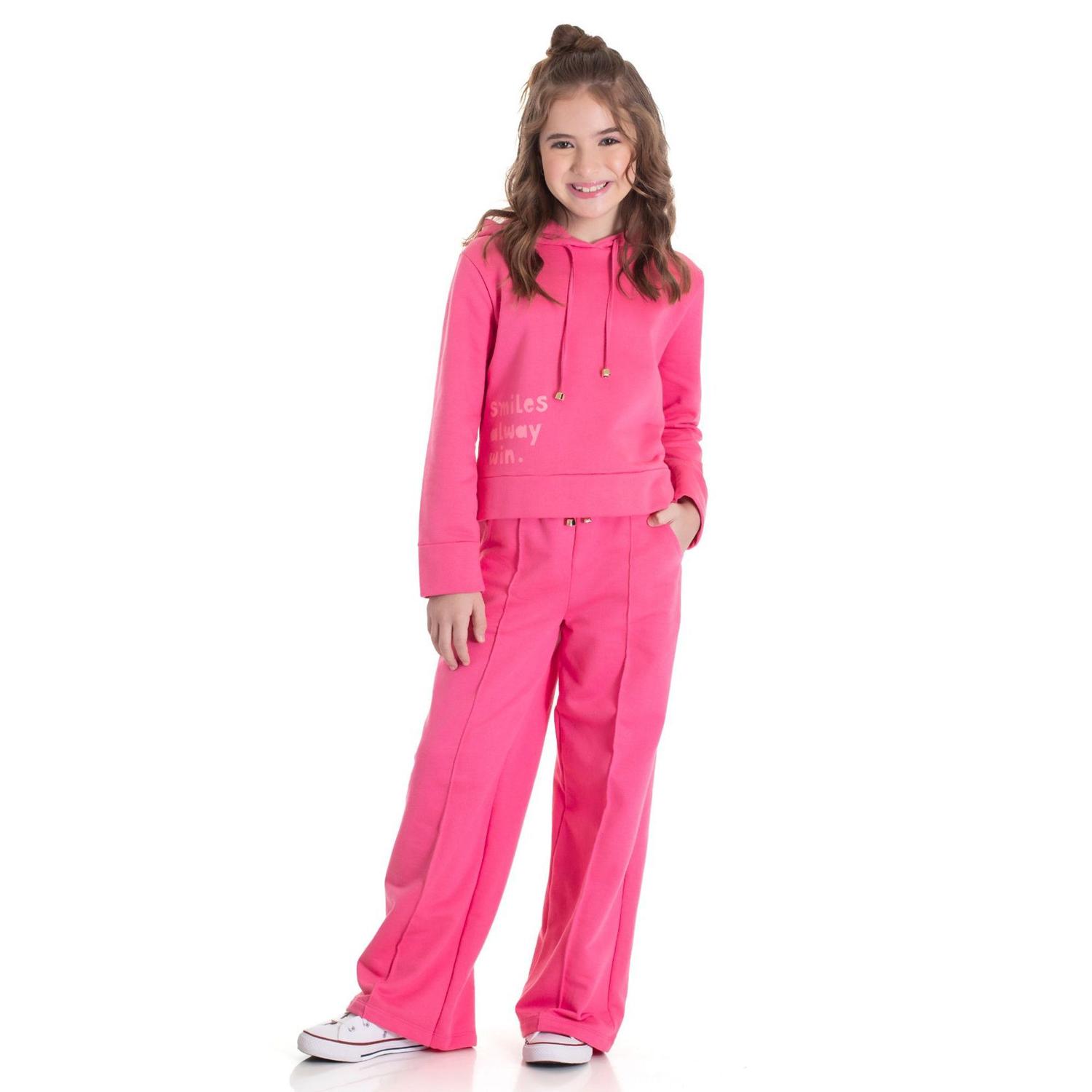 Moletom Flanelado Conjunto Moletom Juvenil Feminino Conjunto