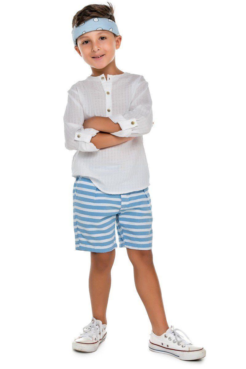 camisa de manga longa branca infantil