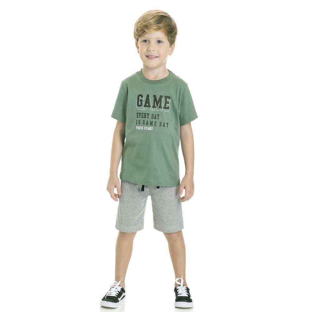 Bermuda Tmx Roupas Infantil Conjunto Infantil Menino Camiseta