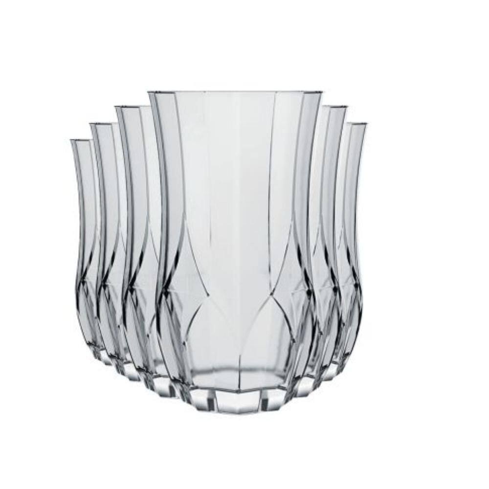 Conjunto Jogo 6 Copos Opera Long Drink 360ml Vidro Nadir - Dislar - Copo Drink - Magazine Cbeneficio