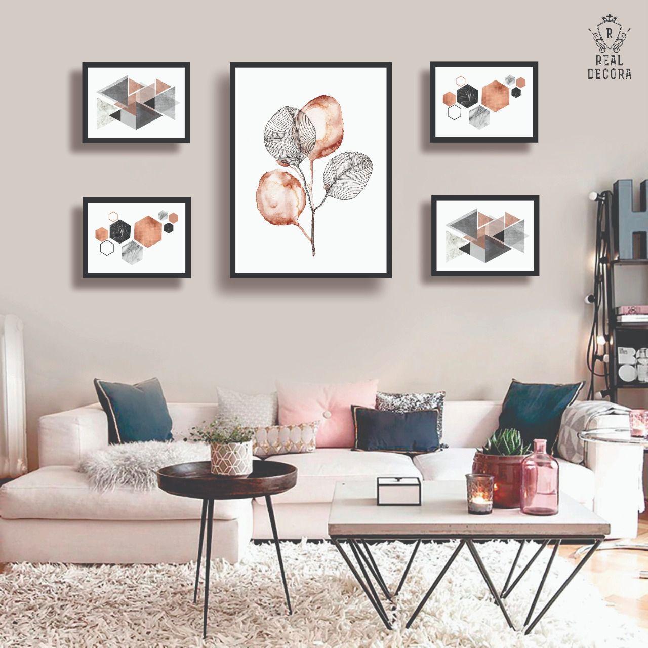 Featured image of post Kit Quadro Rose Gold Kit quadros decorativos love rose wallze