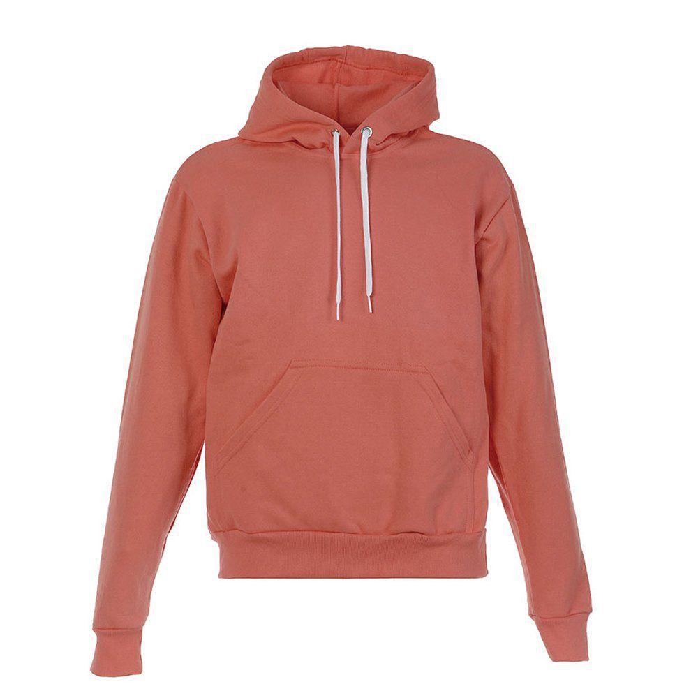 men's salmon colored moletom com capuz