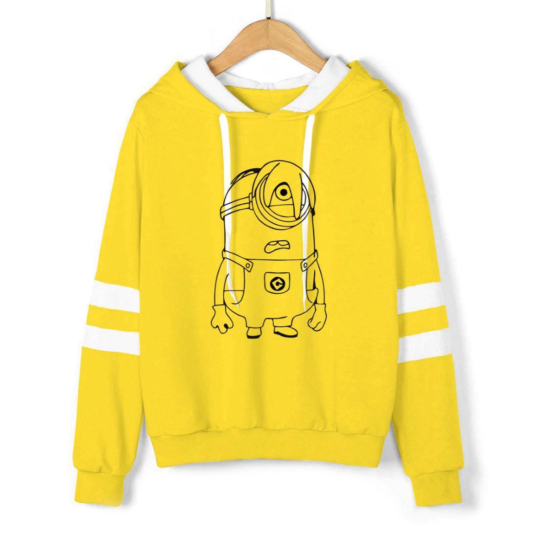 white yellow moletom com capuz