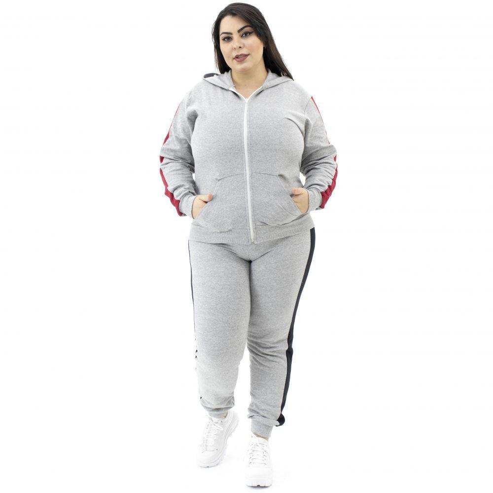 conjunto moletom feminino plus size nike