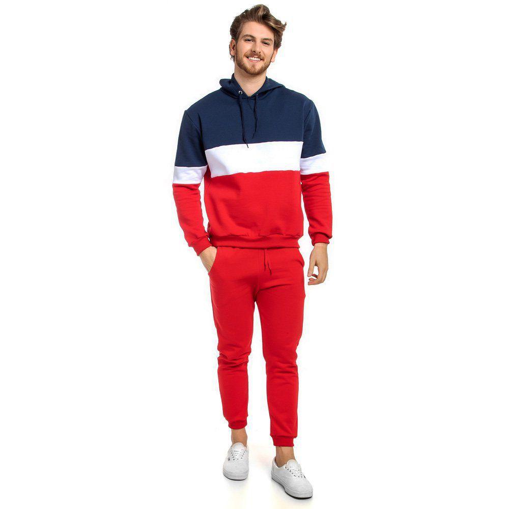 white and red polo moletom com capuz