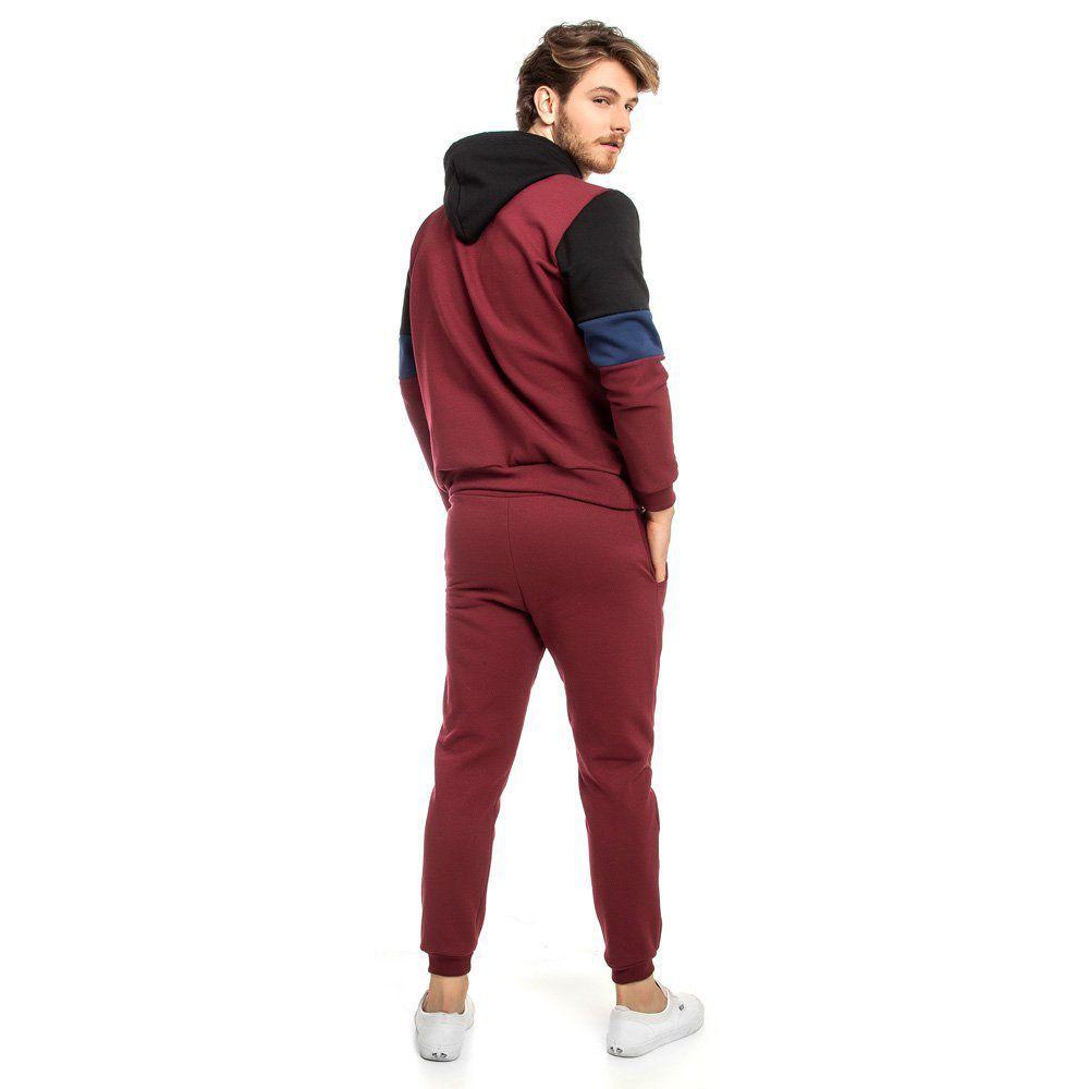 red boohooman moletom com capuz