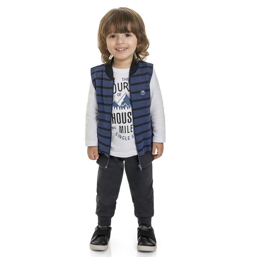 Conjunto Moletom Peluciado Infantil Menino 3 Peças Marlan - Conjunto de Moletom  Infantil - Magazine Luiza